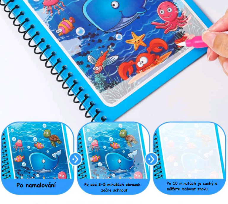 Vodní omalovánky dinosauři 2