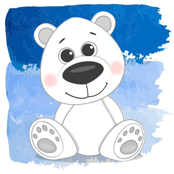 Puzzle 4 dílky Roztomilý lední méďa