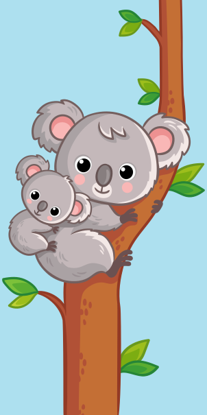 Puzzle 2 dílky koala 
