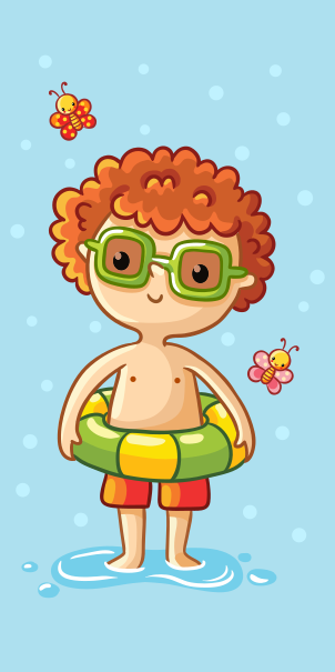 Puzzle 2 dílky Fanda ve vodě