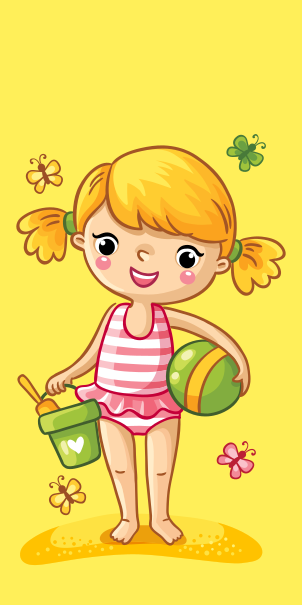 Puzzle 2 dílky Fanynka na pláži