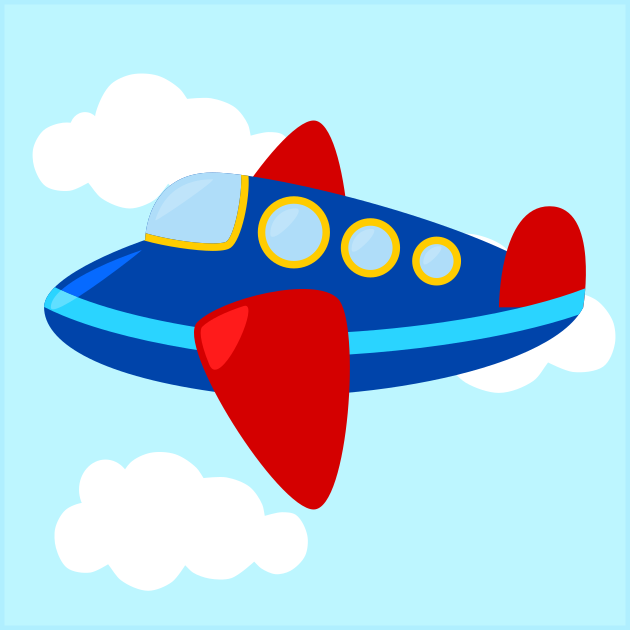 Puzzle 2 dílky letadélko