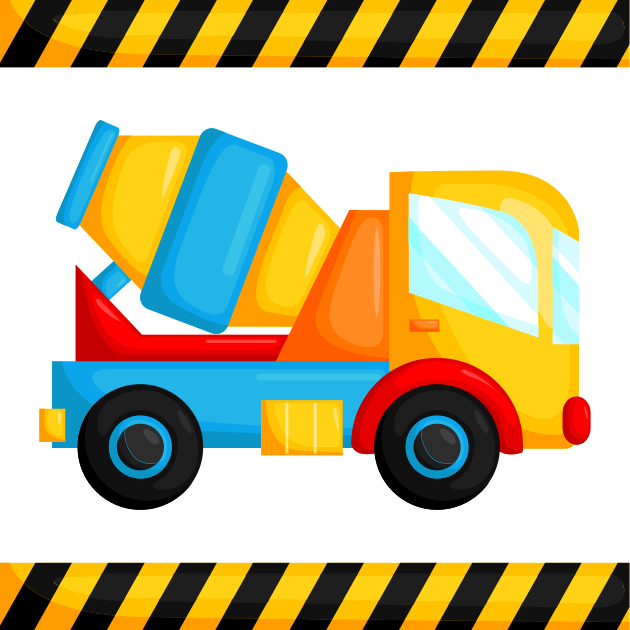 Puzzle 2 dílky míchačka