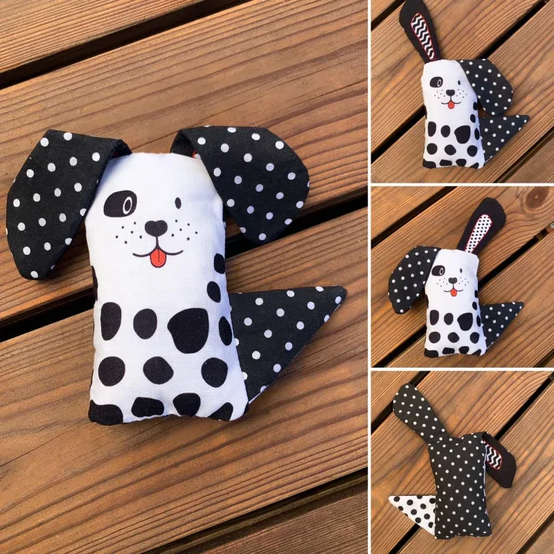 Panel na hračku do ručičky s oušky dalmatin