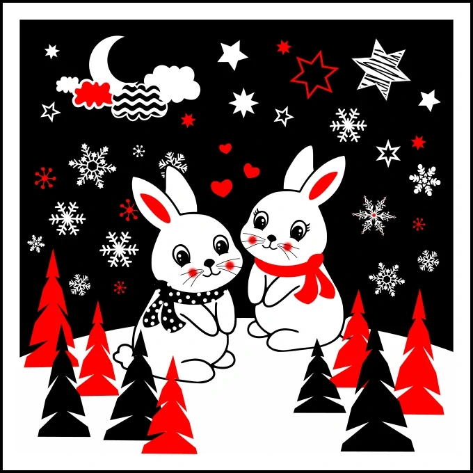 Panel na muchláček zimní vzory