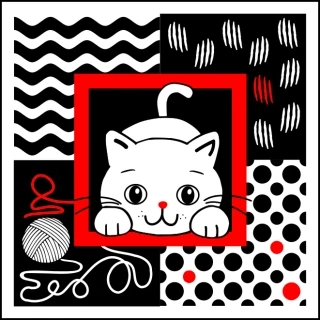 Panel na muchláček kočičky