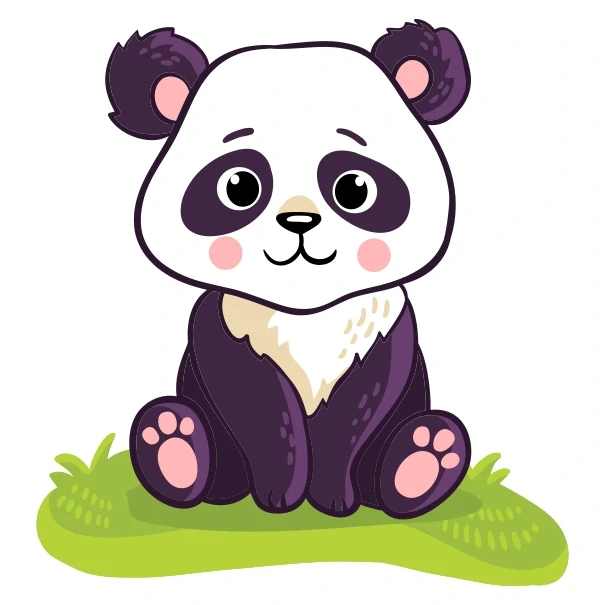 Puzzle 4 dílky Panda