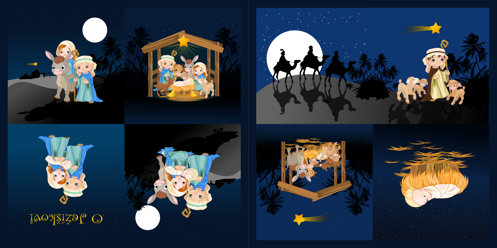 Panel na vánoční knížku