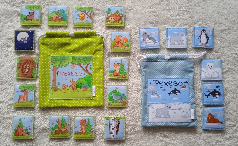 Panel na pexeso Set lesních pexes