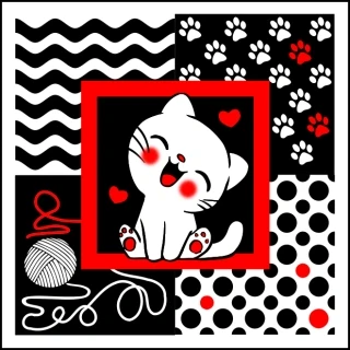 Panel na muchláček kočičky