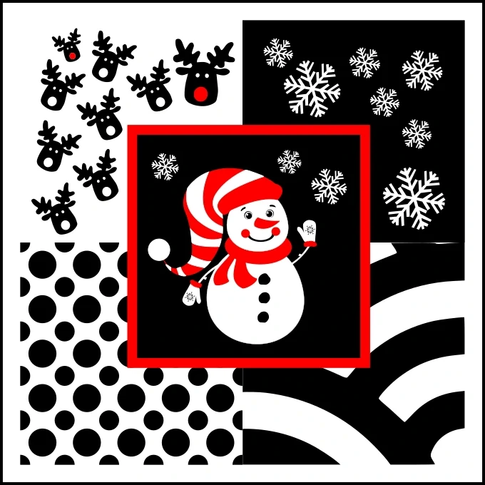 Panel na muchláček zimní vzory