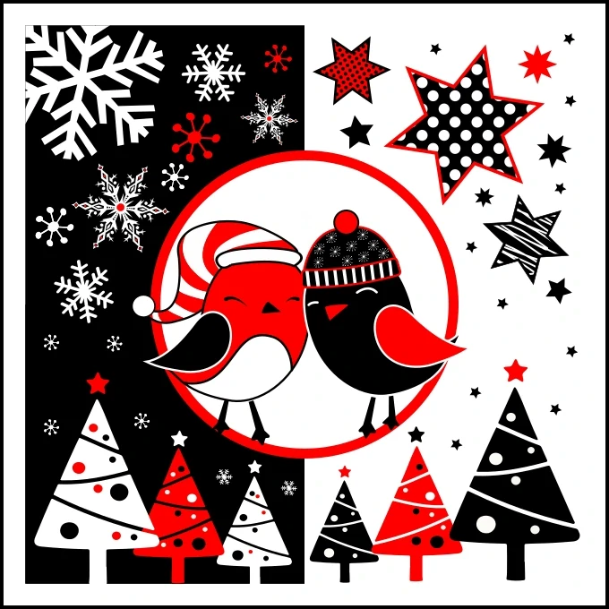 Panel na muchláček zimní vzory