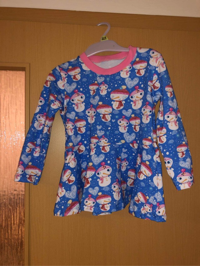 Počesaná teplákovina Sněhulajda šíře 175 cm