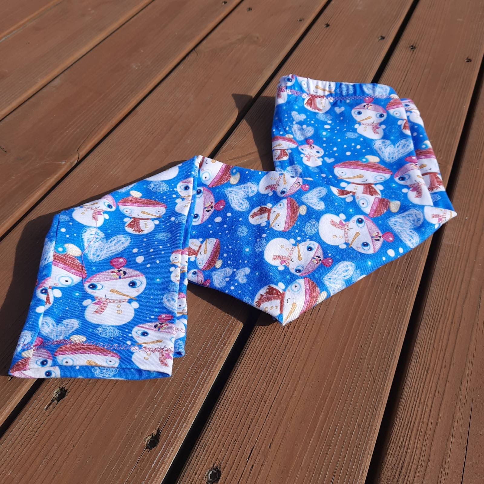 Počesaná teplákovina Sněhulajda šíře 175 cm