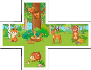 Kostka do ručičky Les