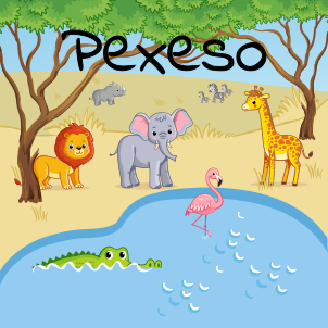 Panel na velkou nášivku na pexeso Savana