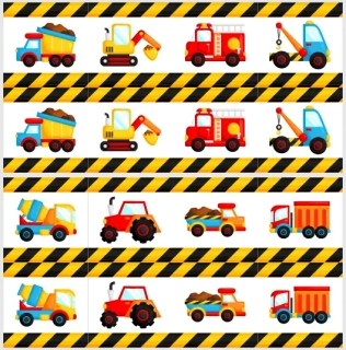 Panel na pexeso doprava Stavební stroje 8 dvojic
