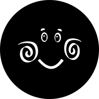 Panel Obličej sluníčko černé