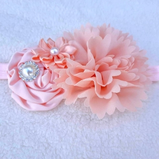 Květinová čelenka meruňková