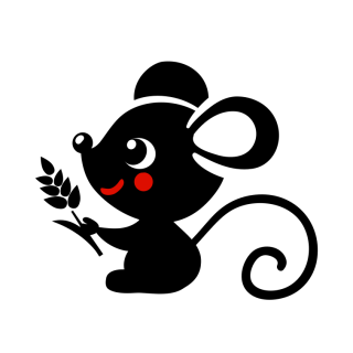 Panel zvířátko 20x20 Myška