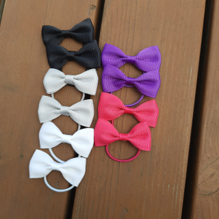 Gumičky s mašlí elegance 10ks