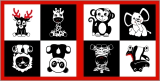 Panel na knížku Rozmarýnka s opičkou