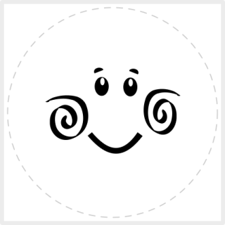 Panel Obličej sluníčko bílé