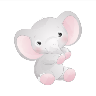 2. jakost Panel na polštář Slon