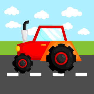 Panel na polštář traktor