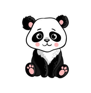 Panel zvířátko 20x20 Panda