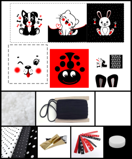 Kompletní set na ušití podpůrného válce Moji první kamarádi