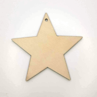 Dřevěný výřez Hvězda 8cm
