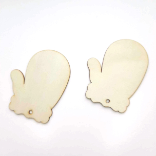 Dřevěný výřez Rukavice 8x6cm