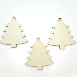 Dřevěný výřez Stromek 8x7,5cm