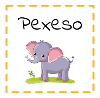 Panel na velkou nášivku na pexeso Slon