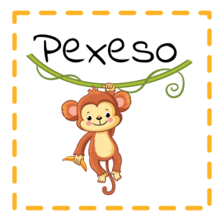 Panel na velkou nášivku na pexeso Opička na liáně