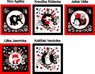 Panel na muchláček vzory Jasmínka